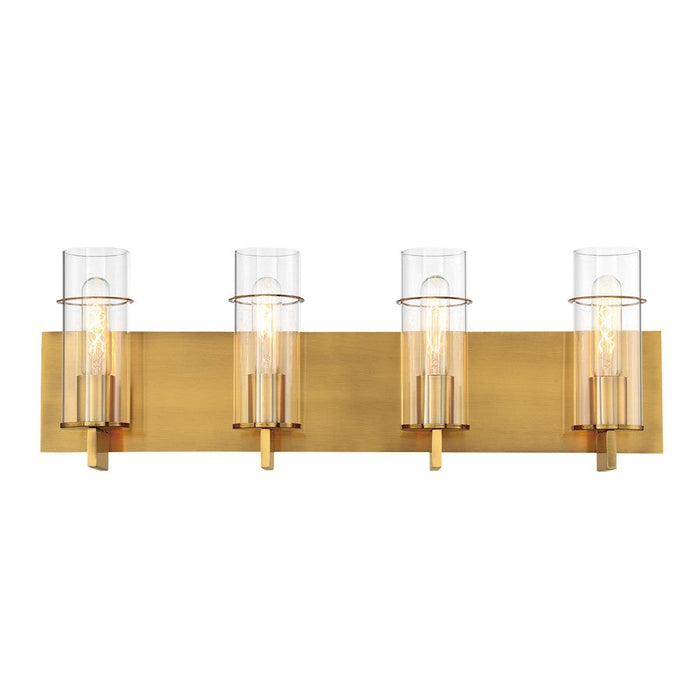 Eurofase Pista 4-Light Bathbar, Gold/Clear - 34135-047