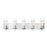 Eurofase Pista 5-Light Bathbar, Chrome/Clear - 34136-010