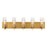 Eurofase Pista 5-Light Bathbar, Gold/Clear - 34136-044