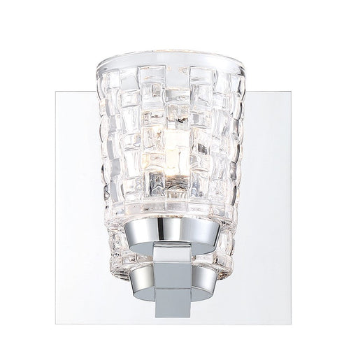 Eurofase Banbury 1-Light LED Wall Sconce, Chrome/Clear - 35646-013