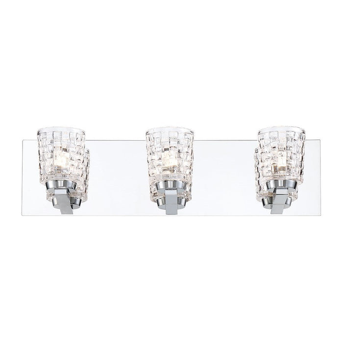 Eurofase Banbury 3-Light LED Bathbar, Chrome/Clear - 35647-010