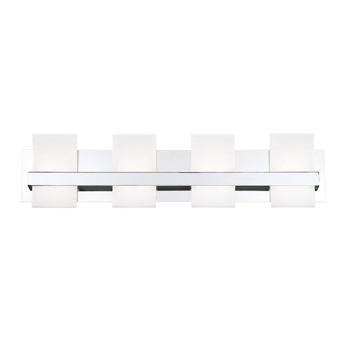 Eurofase Cambridge 4-Light LED Bathbar, Chrome/Frosted - 35656-012