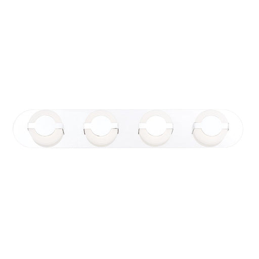 Eurofase Balewood 4-Light LED Bathbar, Chrome/Frosted - 35665-014