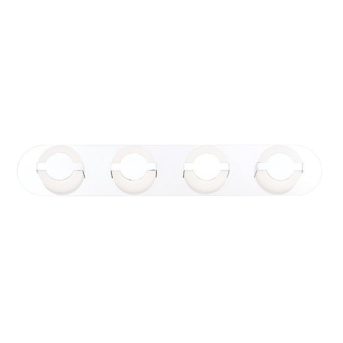 Eurofase Balewood 4-Light LED Bathbar, Chrome/Frosted - 35665-014