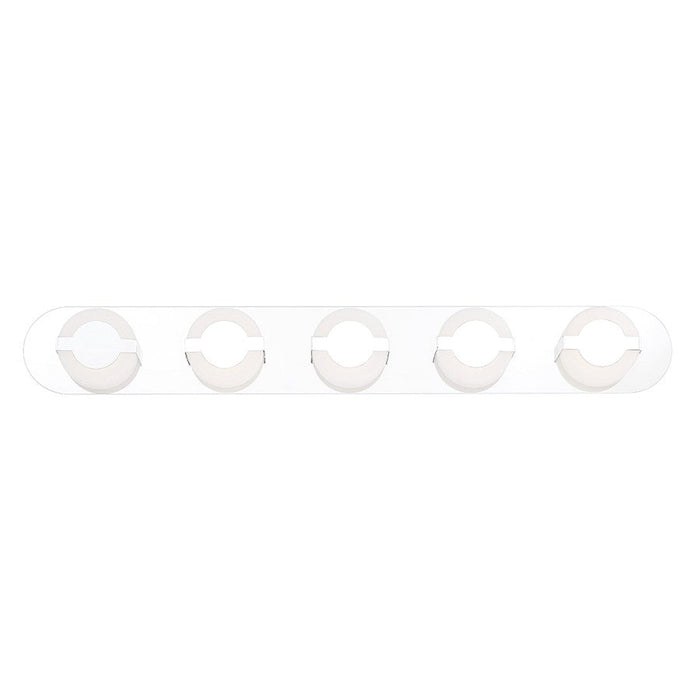 Eurofase Balewood 5-Light LED Bathbar, Chrome/Frosted - 35666-011