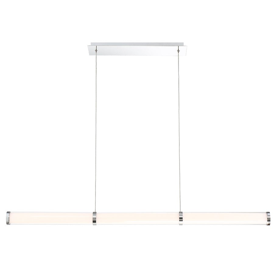 Eurofase Shaw Large Linear LED Chandelier, Chrome/Clear - 35684-015