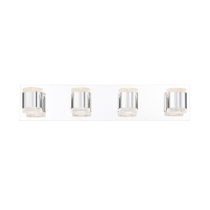 Eurofase Seaton 4-Light LED Bathbar, Chrome/Clear - 35686-019