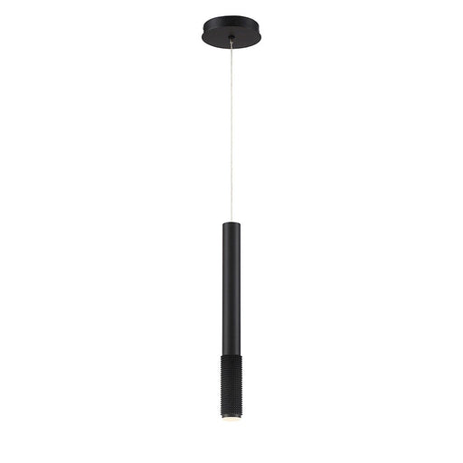 Eurofase Davenport Bottom Edge Spiked 1-Light LED Pendant, Black - 35709-022