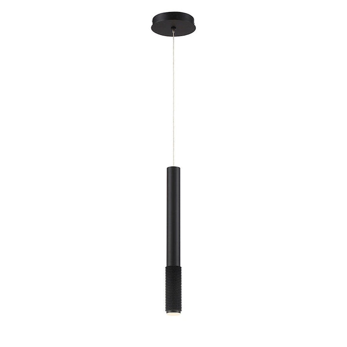 Eurofase Davenport Bottom Edge Spiked 1-Light LED Pendant, Black - 35709-022