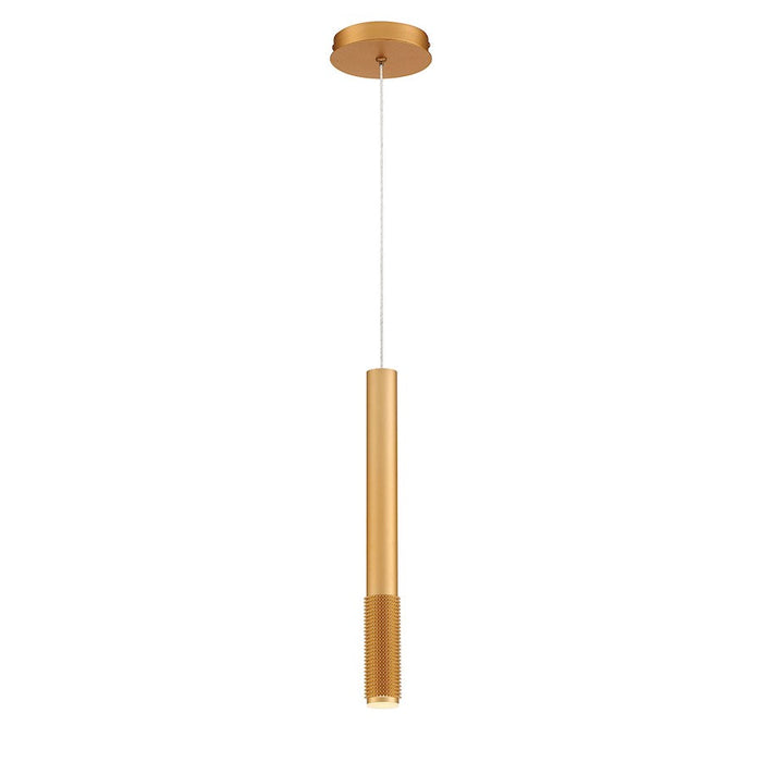 Eurofase Davenport Bottom Edge Spiked 1-Light LED Pendant, Gold/Gold - 35709-039