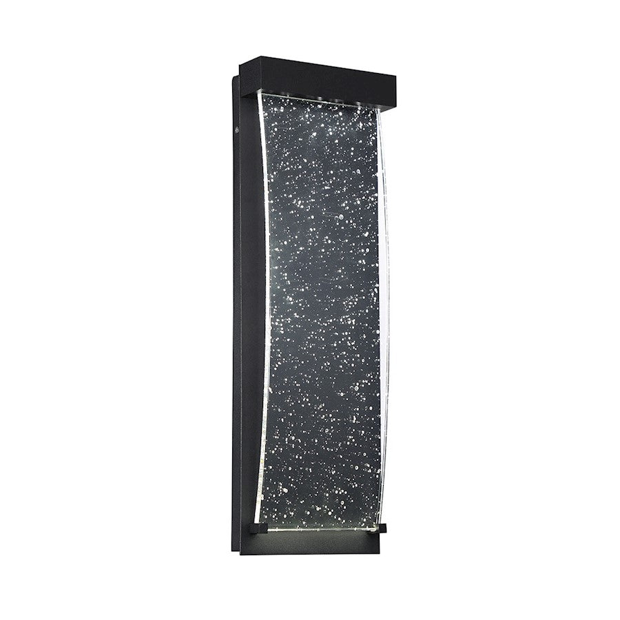 Eurofase Outdoor Small LED Surface Mount, Black/Clear Seeded Crystal - 35887-010