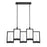 Eurofase Hanson 10-Light Linear LED Chandelier, Black/Clear - 35949-015