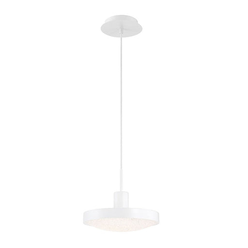 Eurofase Sandstone Small LED Pendant, White/Clear - 35963-011