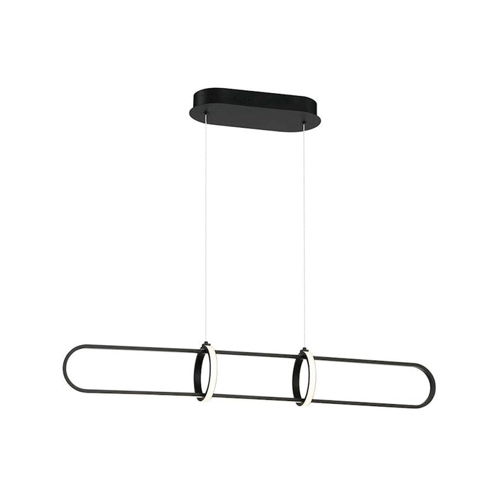 Eurofase Berkley Linear LED Chandelier, Matte Black/White - 37036-010