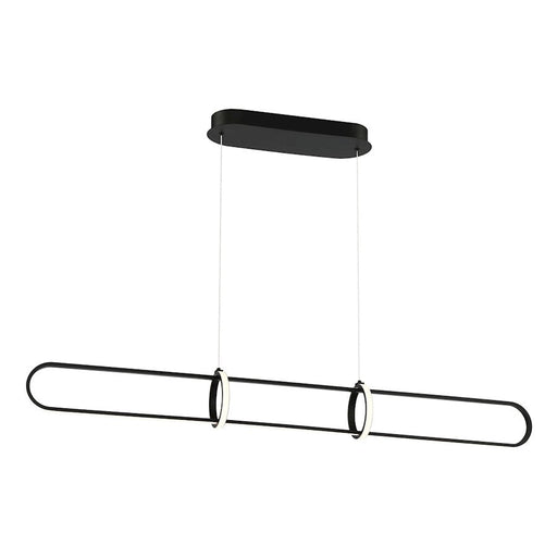 Eurofase Berkley Large Linear LED Chandelier, Matte Black/White - 37037-017