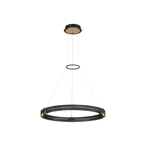 Eurofase Admiral Small LED Chandelier, Matte Black/Brass/Soft White - 37053-017