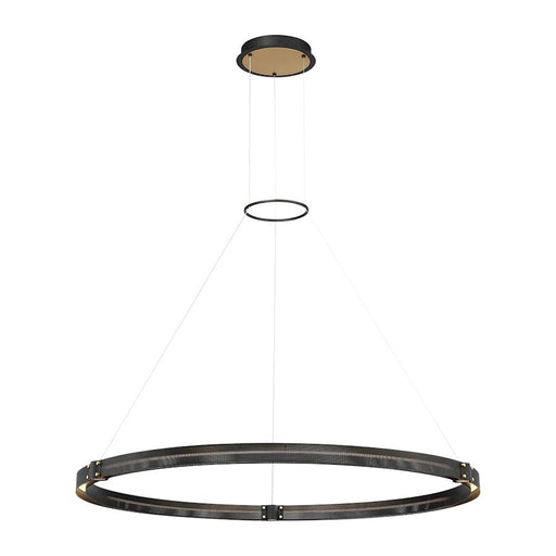 Eurofase Admiral Medium LED Chandelier, Matte Black/Brass/Soft White - 37054-014