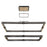 Eurofase Admiral 2-Tier LED Chandelier, Matte Black/Brass/Soft White - 37061-012