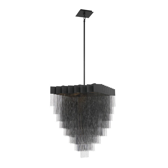 Eurofase 18-Light Oval LED Chandelier, Black - 37095-029