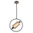 Eurofase Seamore 1-Light Small Pendant, Black/Gold - 37108-014