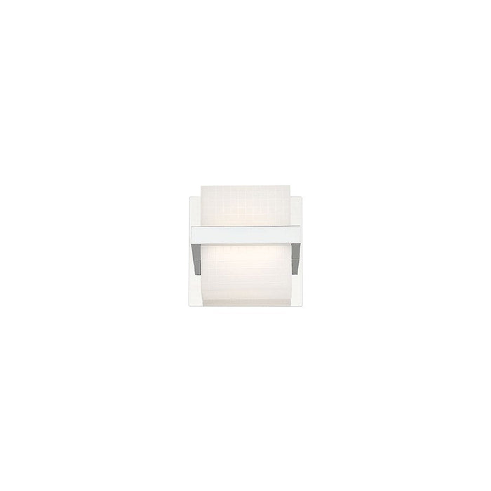 Eurofase Raylan 1-Light LED Wall Sconce, Chrome/White - 37119-010