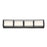 Eurofase Tamar 4-Light Large LED Bathbar, Black/Frost White - 37127-015