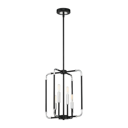 Eurofase Percy 4-Light Chandelier, ChromeBlack - 37128-012