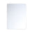 Eurofase 25"X 32" Back-Lit Small LED Mirror, /Clear & Opal - 37141-011