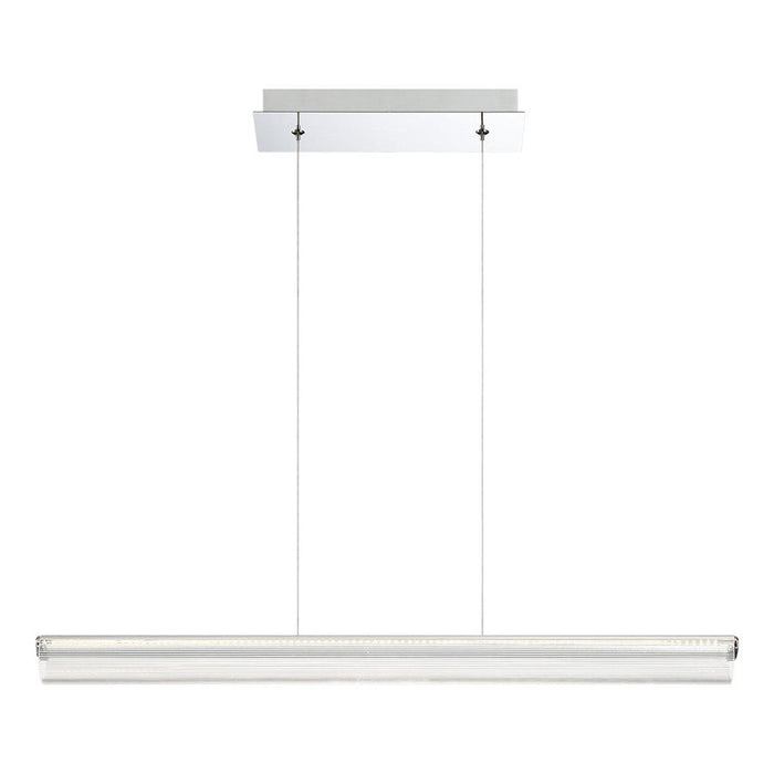 Eurofase Landor Small Linear LED Pendant, Chrome/White - 37160-012