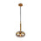 Eurofase Nottingham 1-Light Small Pendant, Brass/Tinted Amber - 37196-011