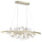 Eurofase Clayton LED Oval Chandelier, Silver, Brushed Gold/Clear - 37344-016