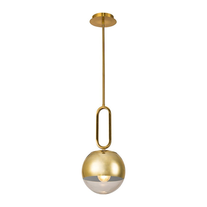 Eurofase Prospect 1-Light Small Pendant, Gold/Clear - 37348-014