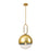 Eurofase Prospect 1-Light Large Pendant, Gold/Clear - 37349-011