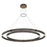 Eurofase Admiral 2-Tier Large LED Chandelier, Black/Brass/Soft White - 37384-012