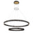 Eurofase Admiral 2-Tier LED Chandelier, Black/Brass/Soft White - 37385-019