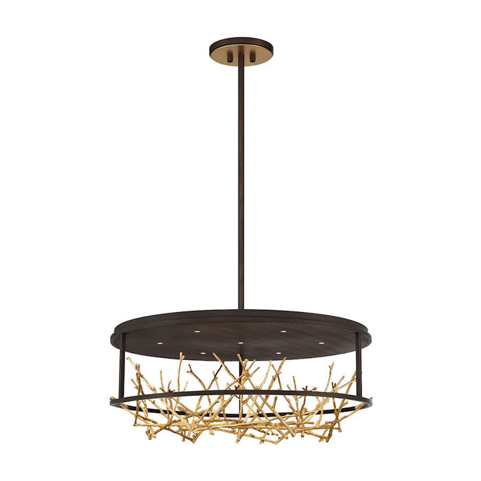 Eurofase 7LT Round LED Chandelier, BronzeGold - 38097-010