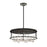 Eurofase 7LT Round LED Chandelier, BlackSilver - 38097-027