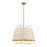 Eurofase 6 Light Pendant, Brass/White/Gold - 38145-018