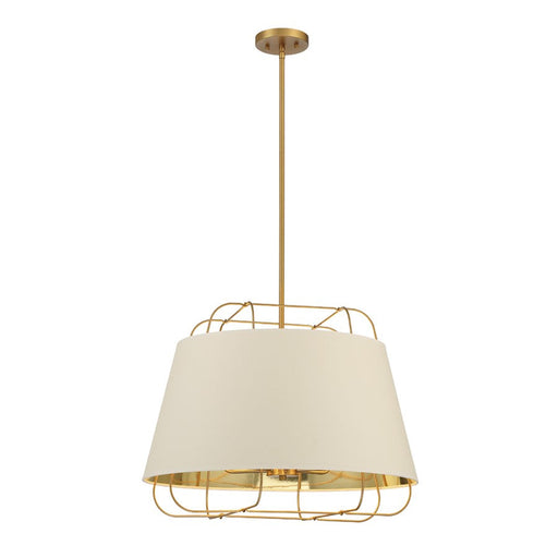 Eurofase 6 Light Pendant, Brass/White/Gold - 38145-018