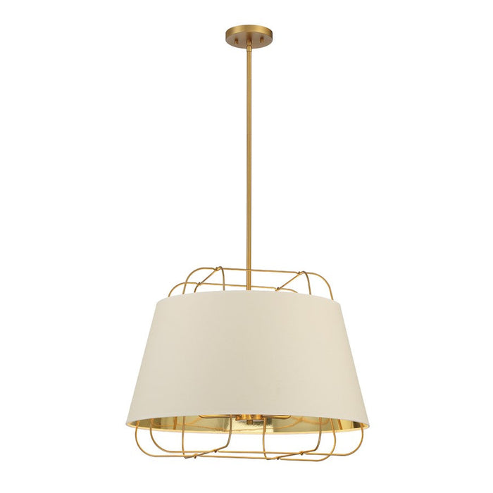 Eurofase 6 Light Pendant, Brass/White/Gold - 38145-018