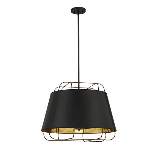 Eurofase 6 Light Pendant, Black/Black/Gold - 38145-025