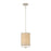 Eurofase 1 Light Pendant, Off White/Light Rattan - 38158-025