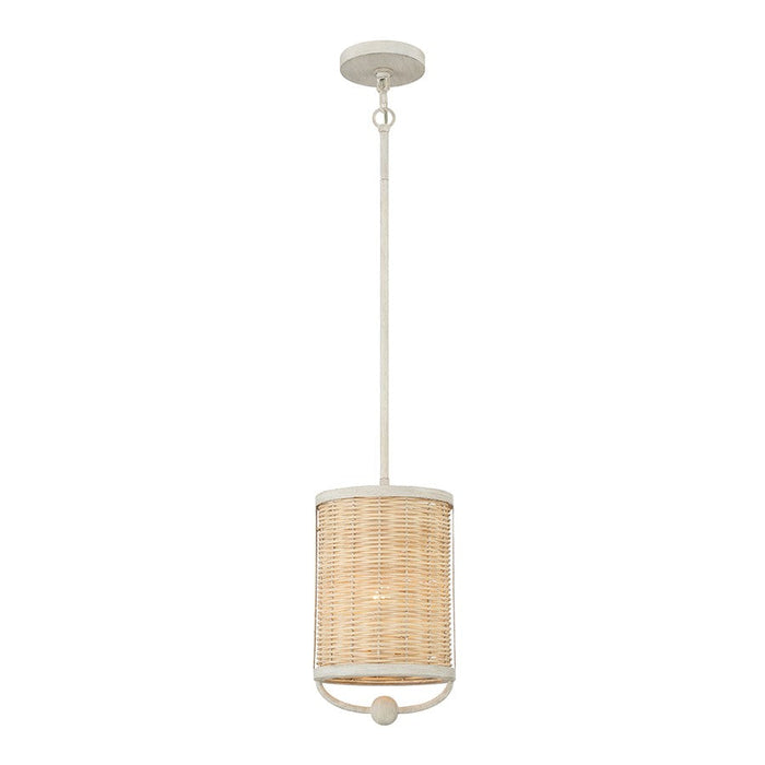 Eurofase 1 Light Pendant, Off White/Light Rattan - 38158-025