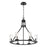 Eurofase Nerito 6 Light Chandelier, Matte Black - 38220-012