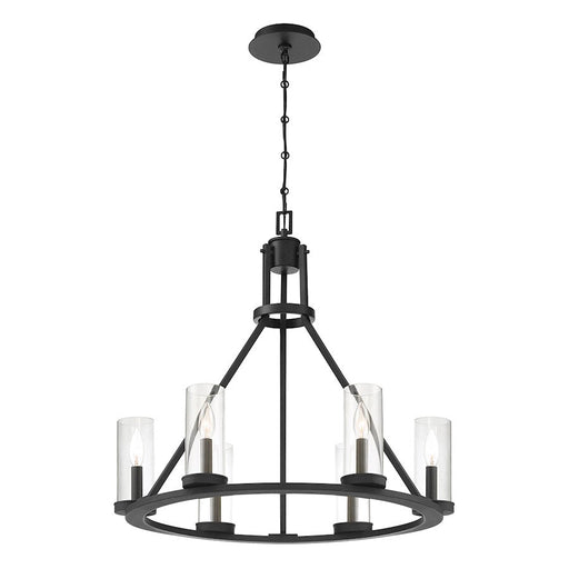 Eurofase Nerito 6 Light Chandelier, Matte Black - 38220-012