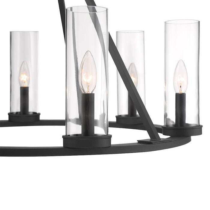 Eurofase Nerito 6 Light Chandelier, Matte Black