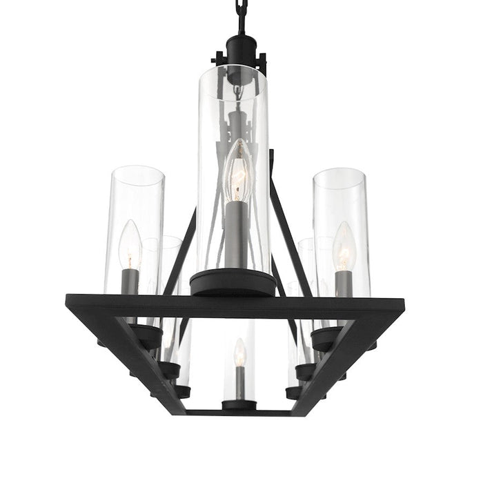 Eurofase Nerito 8 Light Island Chandelier, Matte Black