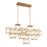 Eurofase 9 Light Linear LED Chandelier, Gold - 38258-015