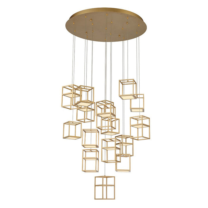 Eurofase 16 Light LED Chandelier, Gold - 38259-012