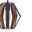 Eurofase Bevelo Mini Pendant, Wood/Bronze